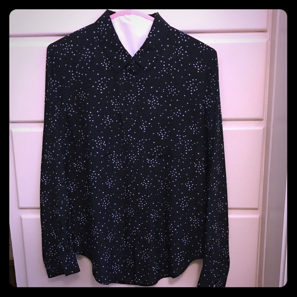 Navy Top with White Stars